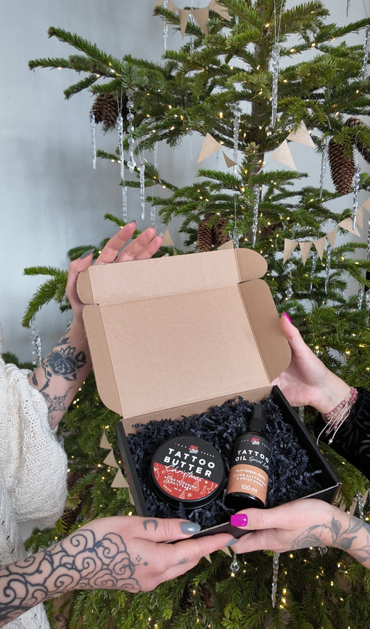 Gift Set: Tattoo Butter Christmas + Tattoo Oil Spiced Latte