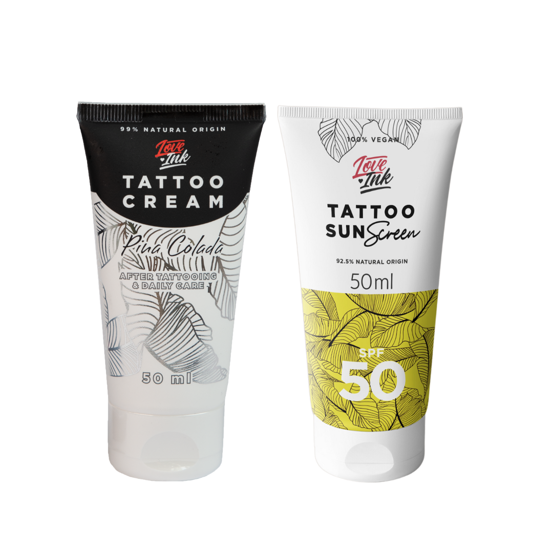 Summer Pina Colada Tattoo set