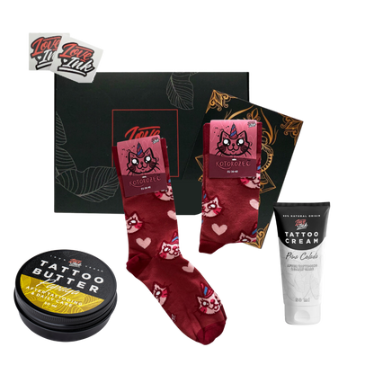 Giftbox: Socks + Tattoo Cream + Tattoo Butter 50ml